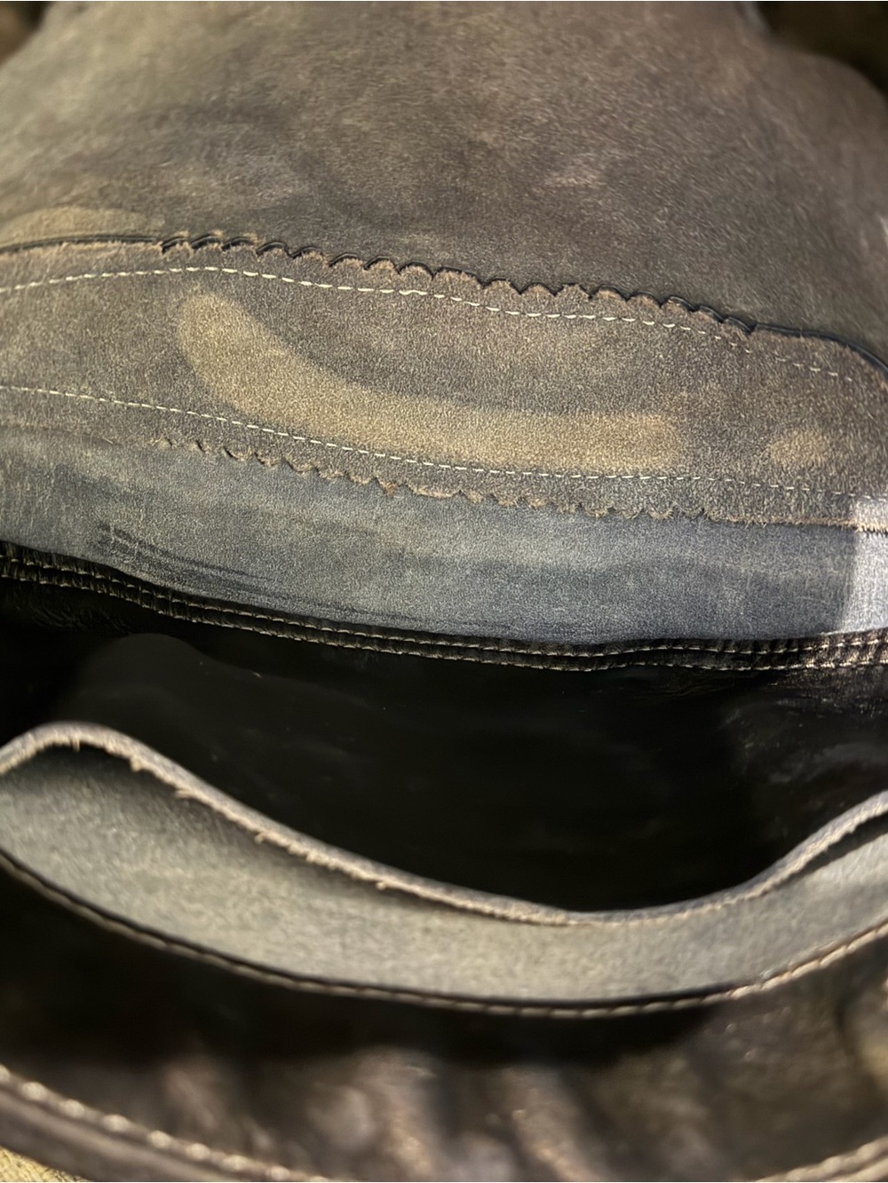 Portland Leather Medium Koala Sling Bag Black Leather Crossbody EUC - Picture 6 of 14